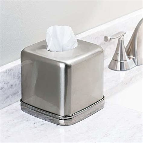 vintage metal tissue box cover|polished nickel tissue box cover.